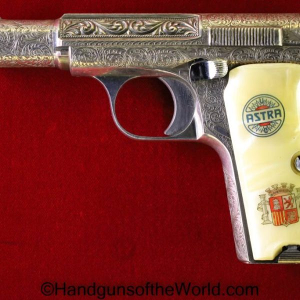 .380, 300, 300/3, Astra, C&R, factory engraved, German, Germany, Handgun, History, Nazi, Pistol, Spain, Spanish, WW2, WWII