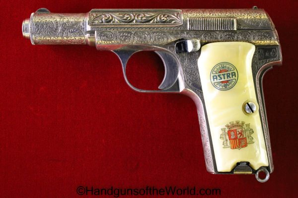.380, 300, 300/3, Astra, C&R, factory engraved, German, Germany, Handgun, History, Nazi, Pistol, Spain, Spanish, WW2, WWII