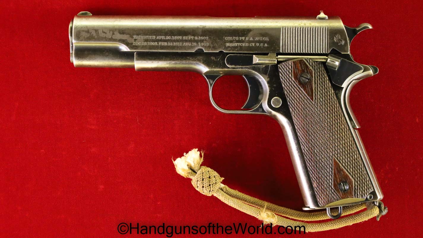 Colt Government Model, .45 acp, Built in 1913 - Handguns of the World