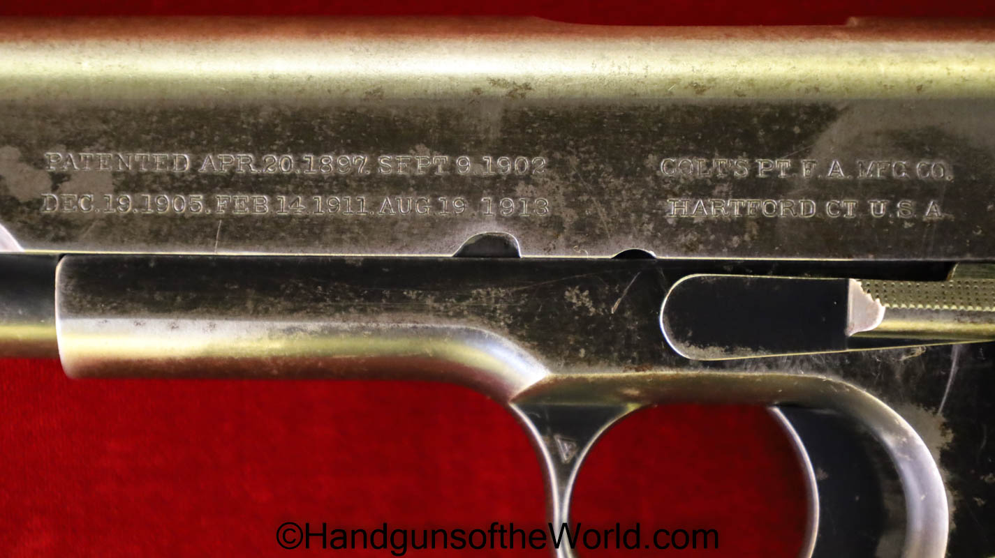 Colt Government Model, .45 acp, Built in 1913 - Handguns of the World