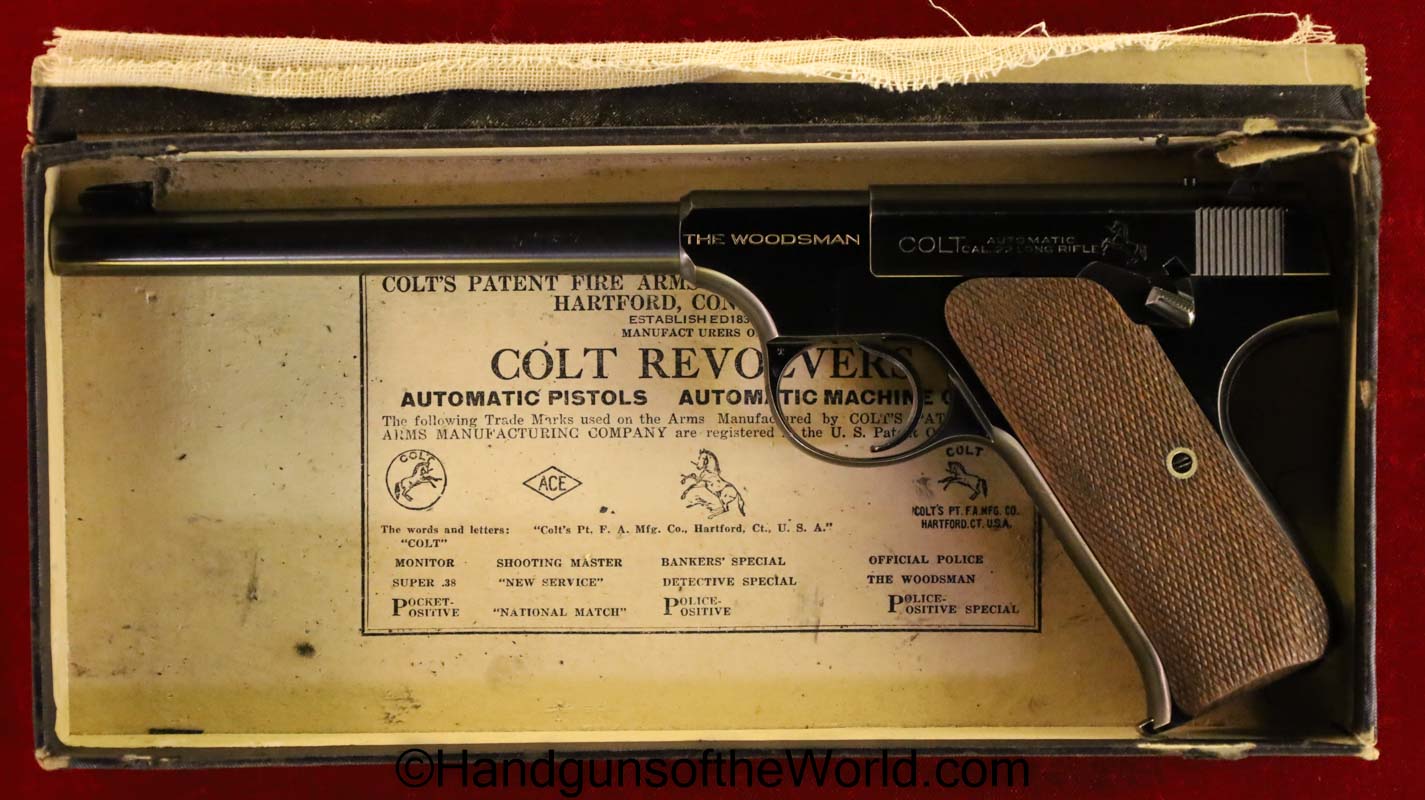 .22lr, 1941, 1st Issue, America, American, boxed, C&R, Colt, First Issue, Handgun, Pistol, usa, with Box, Woodsman