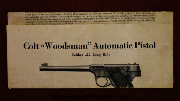 .22lr, 1941, 1st Issue, America, American, boxed, C&R, Colt, First Issue, Handgun, Pistol, usa, with Box, Woodsman