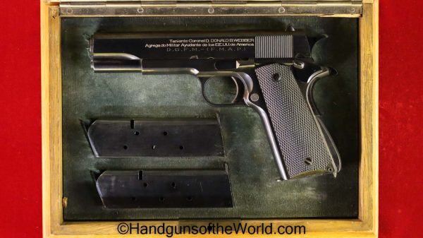 .45acp, 1911, 1911A1, 1927, Argentina, Argentine, C&R, Colt, DGFM, Factory Presentation Grouping, Handgun, Pistol