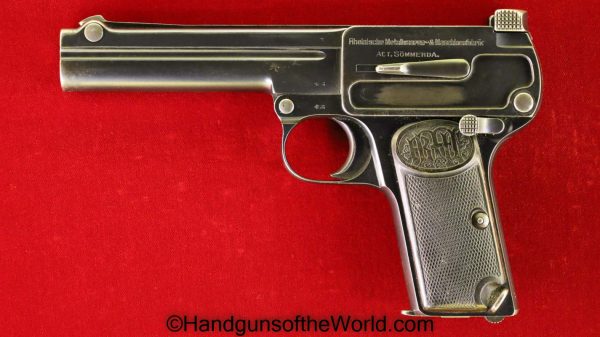 9mm, C&R, Dreyse 1910, German, Germany, Pistol. Handgun, rare