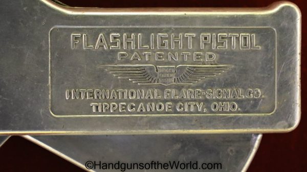 Antique, flare pistol, flashlight, International, package, Signal pistol, USA, America, American