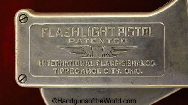 Antique, flare pistol, flashlight, International, package, Signal pistol, USA, America, American