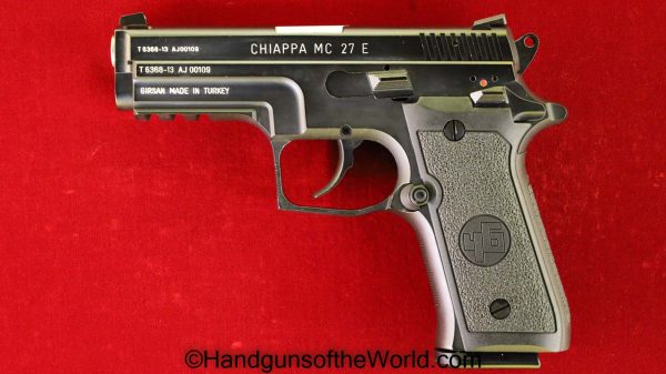 9mm, Alloy, Alloy Frame, Chiappa, Girsan, Handgun, MC27E, Pistol