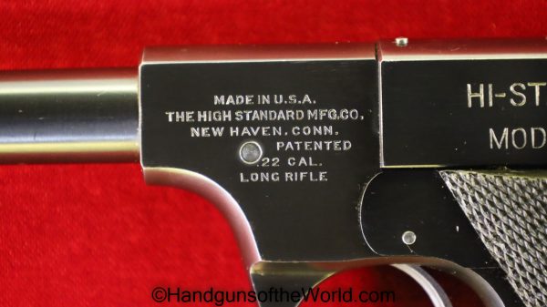 .22lr, 6" Barrel, America, American, C&R, Handgun, Hi Standard, High Standard, model b, Pistol, superb, usa