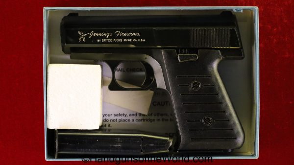 9mm, America, American, boxed, Bryco 58, Handgun, Jennings, LNIB, Pistol, usa, with Box
