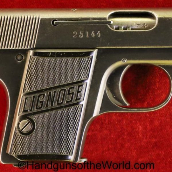  .25, 6.35, C&R, German, Germany, Handgun, Lignose, Model 2, Model II, Pistol, Pocket