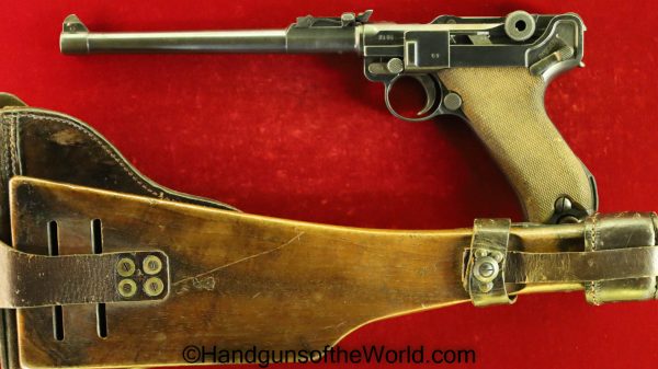 1917, 9mm, artillery, C&R, DWM, Full Rig, German, Germany, Handgun, Imperial, LP08, Luger, Matching Clip, Matching Mag, Matching Magazine, Matching Stock, Military, Pistol, stock, with Stock, WW1, WWI