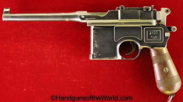 1896, 7.63, Broomhandle, C&R, C96, German, Germany, Handgun, Mauser, Pistol, Rework, Treaty of Versailles
