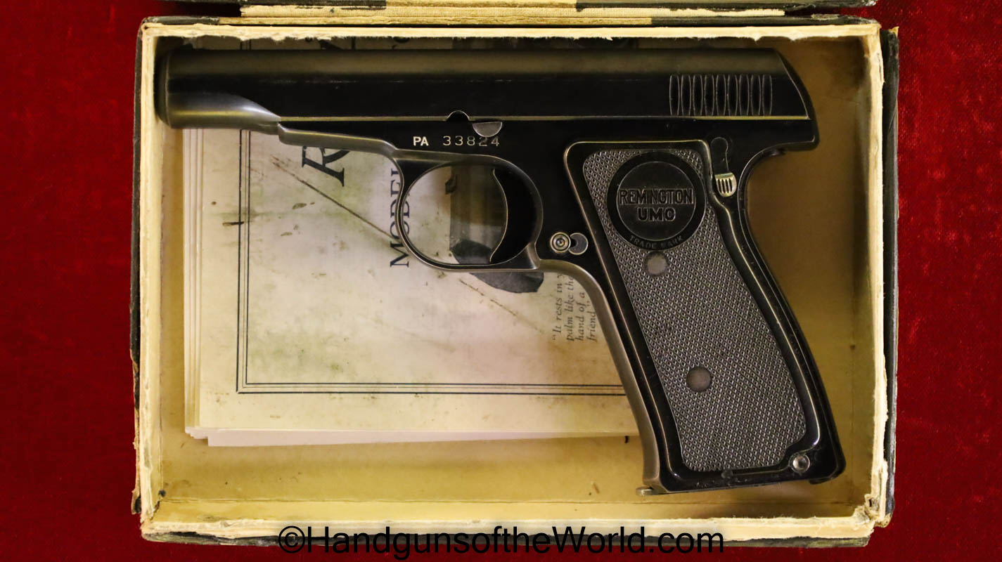 .380, America, American, boxed, C&R, Handgun, model 51, Pistol, remington, usa, with original box