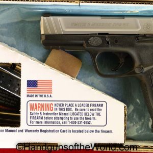 9mm, America, American, boxed, Handgun, Pistol, S&W, SD9 VE, Smith & Wesson, Smith and Wesson, two-tone, usa