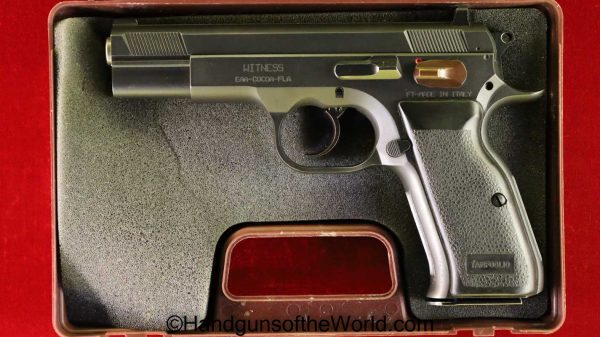9mm, Cased, Handgun, Pistol, tanfaglio, with case, witness
