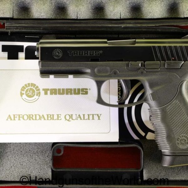9mm, Cased, Handgun, LNIB, lnic, Pistol, PT 24/7, Taurus, with case