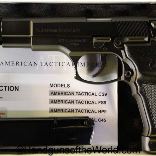 9mm, american tactical, Handgun, hp9, LNIB, Pistol, tisas