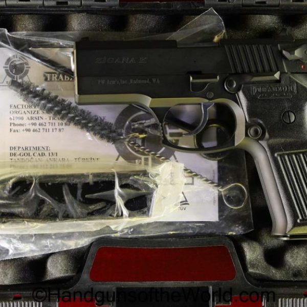 9mm, Cased, Handgun, Pistol, tisas, with case, zigana k