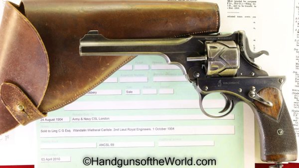 .455, 1903, Britain, British, C&R, england, english, fosberry, general, Handgun, holster, Revolver, UK, United Kingdom, Webley