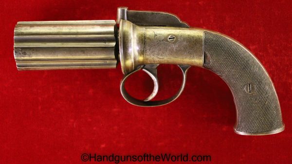 10mm, Antique, Bar, hammer, Handgun, Pepperbox, Revolver, Woodward