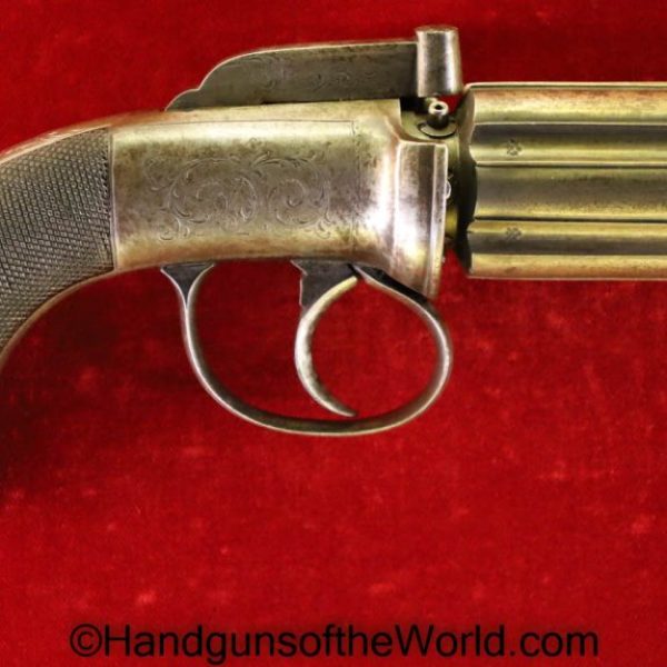 10mm, Antique, Bar, hammer, Handgun, Pepperbox, Revolver, Woodward