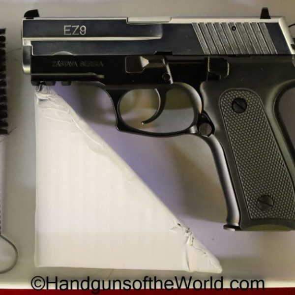 9mm, black, ez-9, Handgun, LNIB, Pistol, stainless, Zastava
