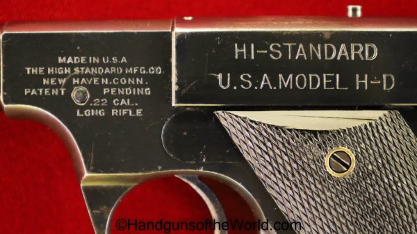 Hi Standard, US Property, USA, America, American, WWII, WW2, .22LR, Pistol, Handgun, C&R, HD, Military