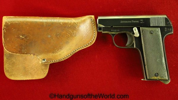 Spanish, Spain, Long Grip, 6.35, .25, Handgun, Pistol, C&R, Holster, Original, 1927, 1929