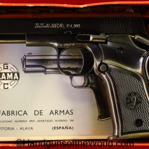 Llama, III-A, 3A, .380, Spain, Spanish, Handgun, Pistol, LNIB, Like New in Box, Boxed, with Box