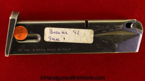 92, 9mm, beretta, Clip, Handgun, Italian, Italy, Mag, Magazine, Original, Pistol