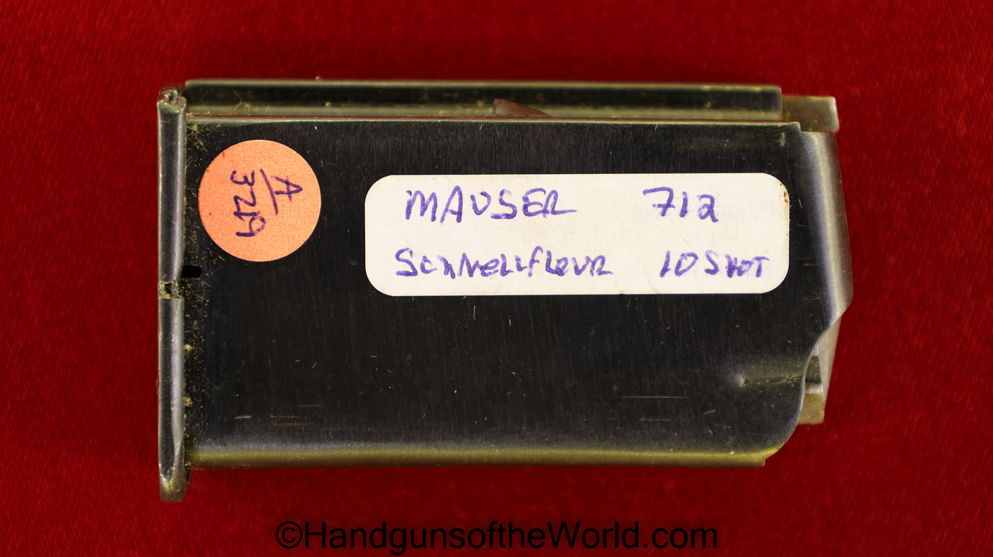 Mauser, 712, 7.63, Schnellfeuer, Magazine, Mag, Clip, Original, German, Germany, 10 Shot, Handgun, Pistol, 34211