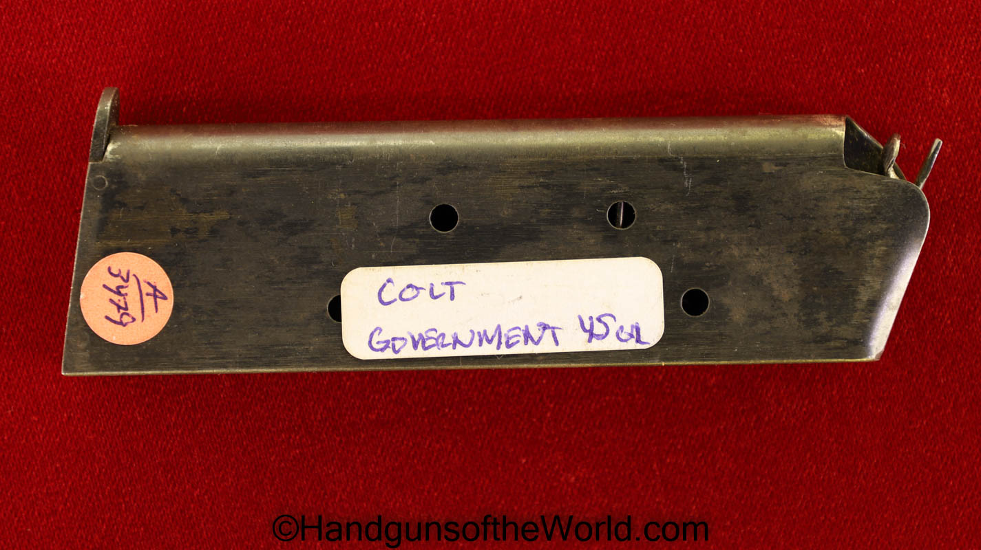 Colt, Government, Government Model, .45acp, Magazine, Mag, Clip, Original, USA, America, American, Post-War, Handgun, Pistol