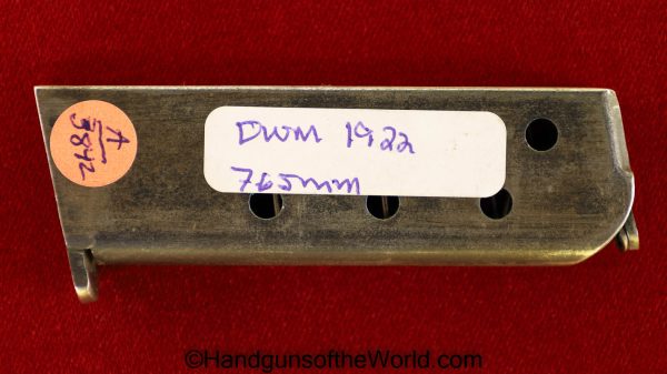 DWM, 1922, 7.65mm, Magazine, Clip, Mag, Original, Collectible, German, Germany, 32, .32, acp, auto, 7.65, Model, Handgun, Pistol, Hand gun