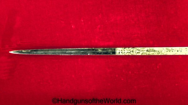 Knights of Columbus, Sword, 4th Degree, Gold Plated, USA, America, American, Case, with Case