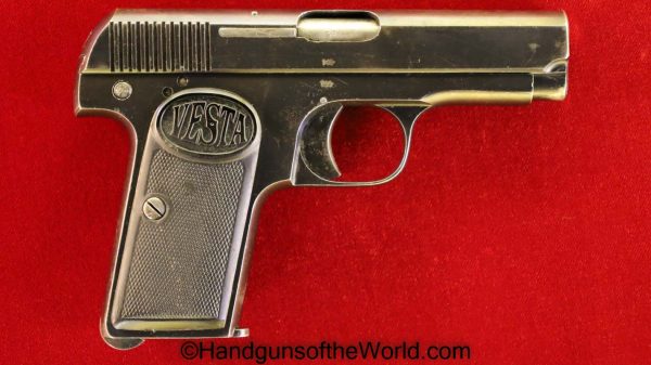 Vesta, 1912, 7.65, German, Germany, Crown U, C/U, Proofed, PH.R., PHR, Spain, Spanish, Handgun, C&R, Pistol, .32, Police