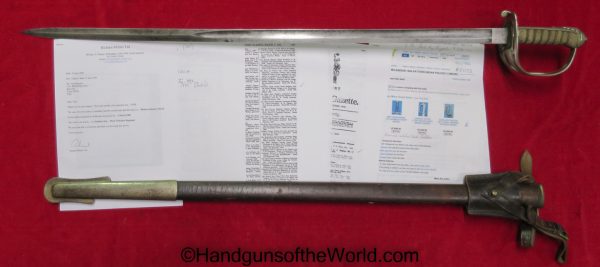 British, Calvary, Sword, Royal Artillery, Provenance, Mole & Son, Octavius Rowe, Rowe, Octavius, Original, Collectible, Egypt, Egyptian, English, UK, England