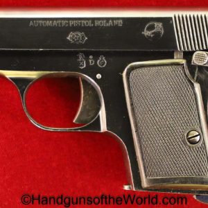 Francisco Arizmendi, Arizmendi, Roland, .25, 6.35, Akah, Retailer Marked, Handgun, Pistol, C&R, Spain, Spanish, 1931, German, Germany, Marked