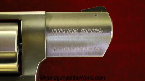 Ruger, SP101, 9mm, 2", Stainless, Stainless Steel, Snub, Snub Nose, Revolver, Handgun, USA, America, American, Boxed, with Box