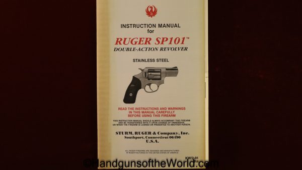 Ruger, SP101, 9mm, 2", Stainless, Stainless Steel, Snub, Snub Nose, Revolver, Handgun, USA, America, American, Boxed, with Box