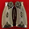 H&R, Target, Grips, Harrington & Richardson, Double Action, revolver, Target Grips, Hard rubber, 38, caliber, frame, .38, cal, Rubber, original, Collectible