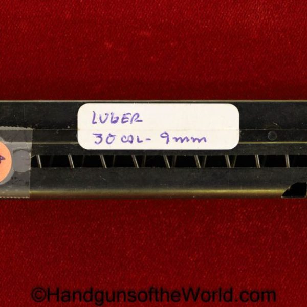 Luger, 9mm, 30, caliber, Magazine, Clip, Newer, Repro, Reproduction, .30, 7.65, 7.65mm, Para, Parabellum, Handgun, Hand gun, Pistol