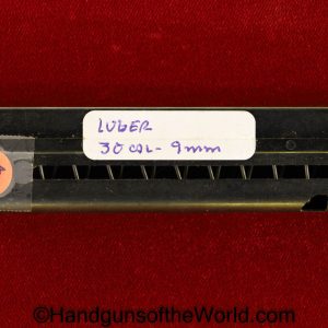 Luger, 9mm, 30, caliber, Magazine, Clip, Newer, Repro, Reproduction, .30, 7.65, 7.65mm, Para, Parabellum, Handgun, Hand gun, Pistol