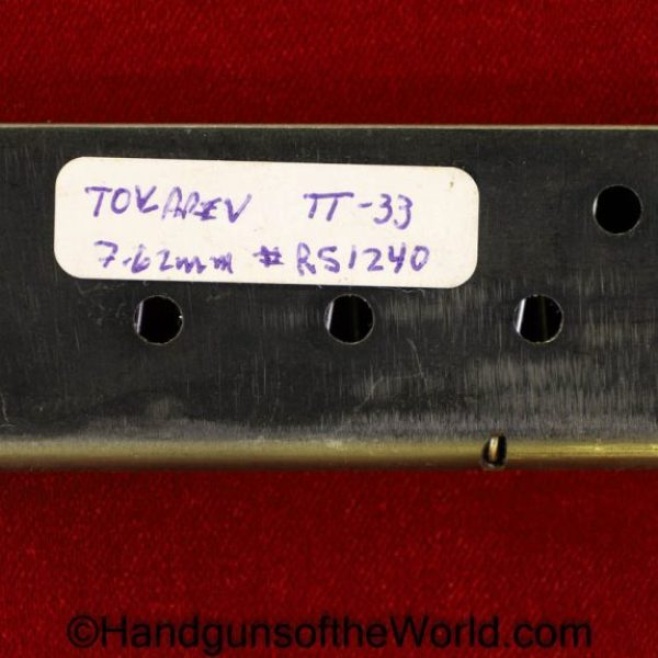 Tokarev, TT-33, TT33, TT 33, 7.62, Magazine, Mag, Clip, Original, Handgun, Pistol, #RS11240