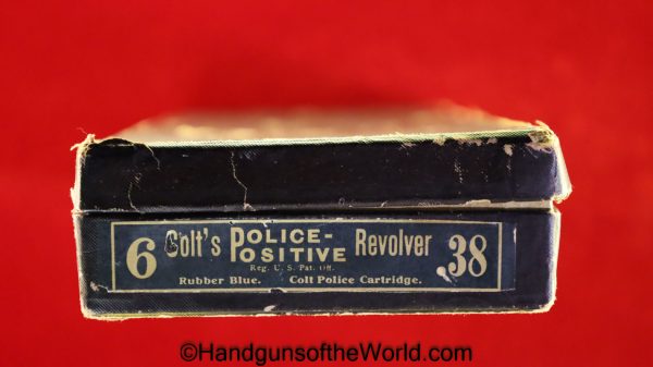 Colt, Police Positive, .38, Revolver, Handgun, USA, America, American, C&R, Mint, in Box, Boxed, with Letter, Lettered, 6", 1922, George Worthington Co