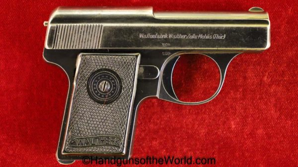 Walther, Model 9, 9, .25, 6.35, Type II, Type 2, German, Germany, Handgun, Pistol, C&R, Vest Pocket, with Holster, Holster
