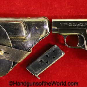 CZ, Duo, 6.35, .25, Czech, Czechoslovakia, German, Germany, WWII, WW2, 1944, Full Rig, Handgun, Pistol, C&R, with Holster, Holster, Original, Vest Pocket