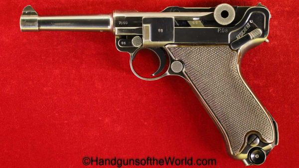 byf 41, byf41, byf-41, 9mm, Luger, P08, P-08, P 08, Handgun, Pistol, C&R, German, Germany, Nazi, WWII, WW2, Krieghoff, Brown Grips, Rare, 1941, Mauser