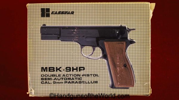 9mm, Copy, feg, Handgun, Hi Power, High Power, Hungarian, hungary, MBK-9HP, Pistol, with Box, Boxed