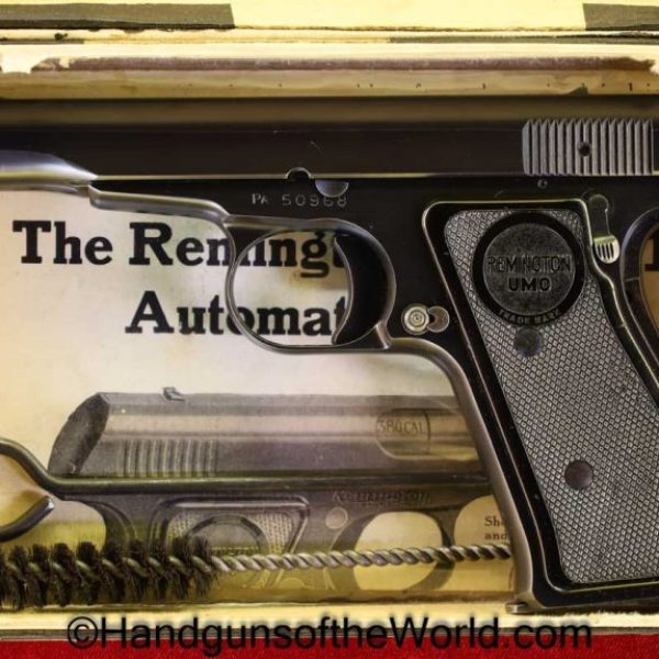 Remington, Model 51, 51, .380, .380acp, .380 acp, .380 auto, Boxed, with Box, Original, Handgun, Pistol, C&R, Collectible, USA, America, American