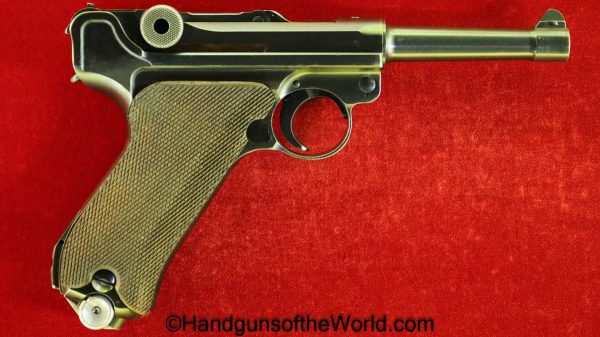 1942, Mauser, Mauser Banner, Banner, Luger, Eagle L, E/L, Police, P08, P-08, P 08, 9mm, Handgun, Pistol, C&R, German, Germany, Nazi, Matching Magazine,